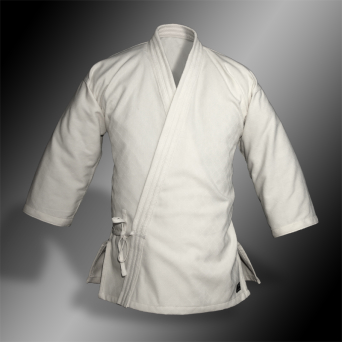aikido jacket SQUARE white 250gsm - Man's