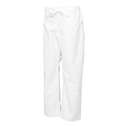 White & Black Striped Kickboxing Pants | Full-Contact Pants | QMA