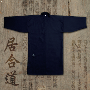 iaido gi TONBO - ANRAKU, navy blue (rayon-polyester)