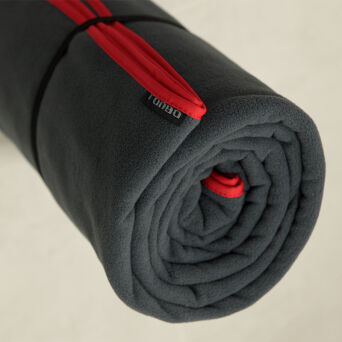 fleece dark grey blanket