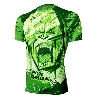 rashguard FURIOUS GORILLA, krótki rękaw