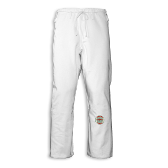 BJJ / Jiu-Jitsu trousers NAKED, white, 12oz (27 sizes)