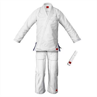 jiu-jitsu gi TONBO - JUNIOR, white, 350g/m2