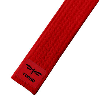 red basic belt (4cm, cotton)