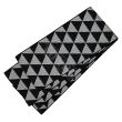iaido kaku obi SUPREME triangles black-silver polyester - 2