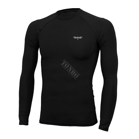 man's rashguard BLACK-REG-2 long sleeves