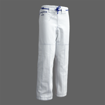 BJJ / ju-jitsu trousers HURRICANE, white, 14oz (9 sizes)