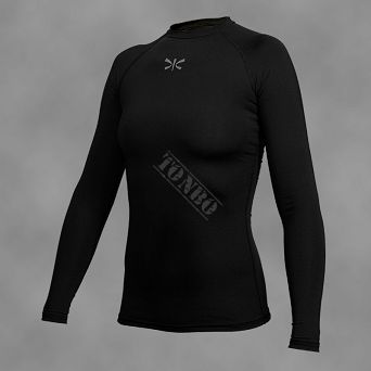 damski rashguard BLACK-REG, długi rękaw