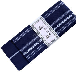 iaido kaku obi SUPREME navy blue cotton