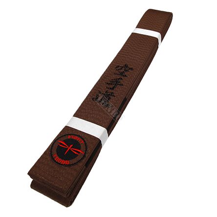 Jiu-jitsu PREMIUM brown belt with black panel