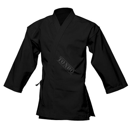 bluza karate HEAVY-BLACK długi rękaw