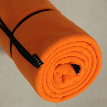fleece orange blanket