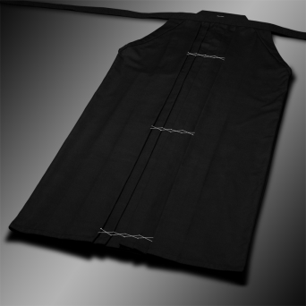 standard rayon-poly hakama (black, rayon-polyester)