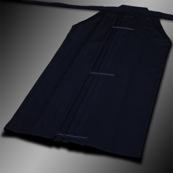 standard rayon-poly hakama (navy blue, rayon-polyester)