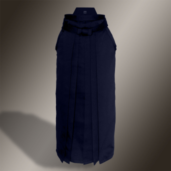 heavy rayon-polyester hakama (navy blue, rayon-polyester)