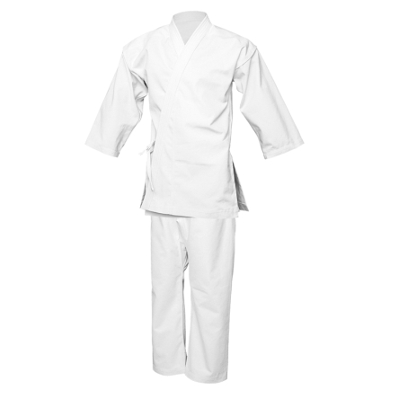 Master Karate GI Dress 417KM White Karate Uniform Made with 100 Cotton  Canvas 380GSM with Traditional Draw Cord Waist Band Size 170 cm