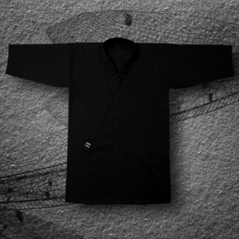 kimono do iaido TONBO - HEAVY, czarne (szt.jedwab-poliester)