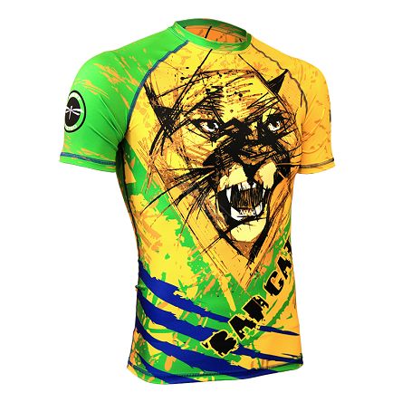 rashguard BAD CAT, short sleeve