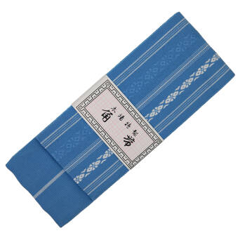 Iaido kaku obi SUPREME light blue cotton