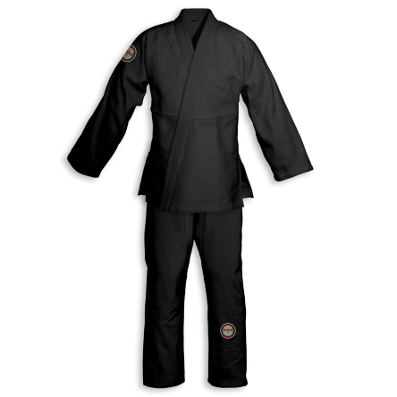 kimono BJJ / Jiu-Jitsu NAKED czarne 580g/m2 / 12oz
