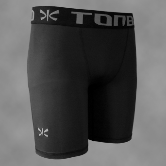 man's compression shorts BLACK-SIMPLE