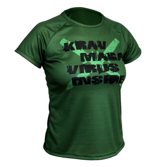 women's t-shirt KRAV MAGA VIRUS INSIDE (polyester)